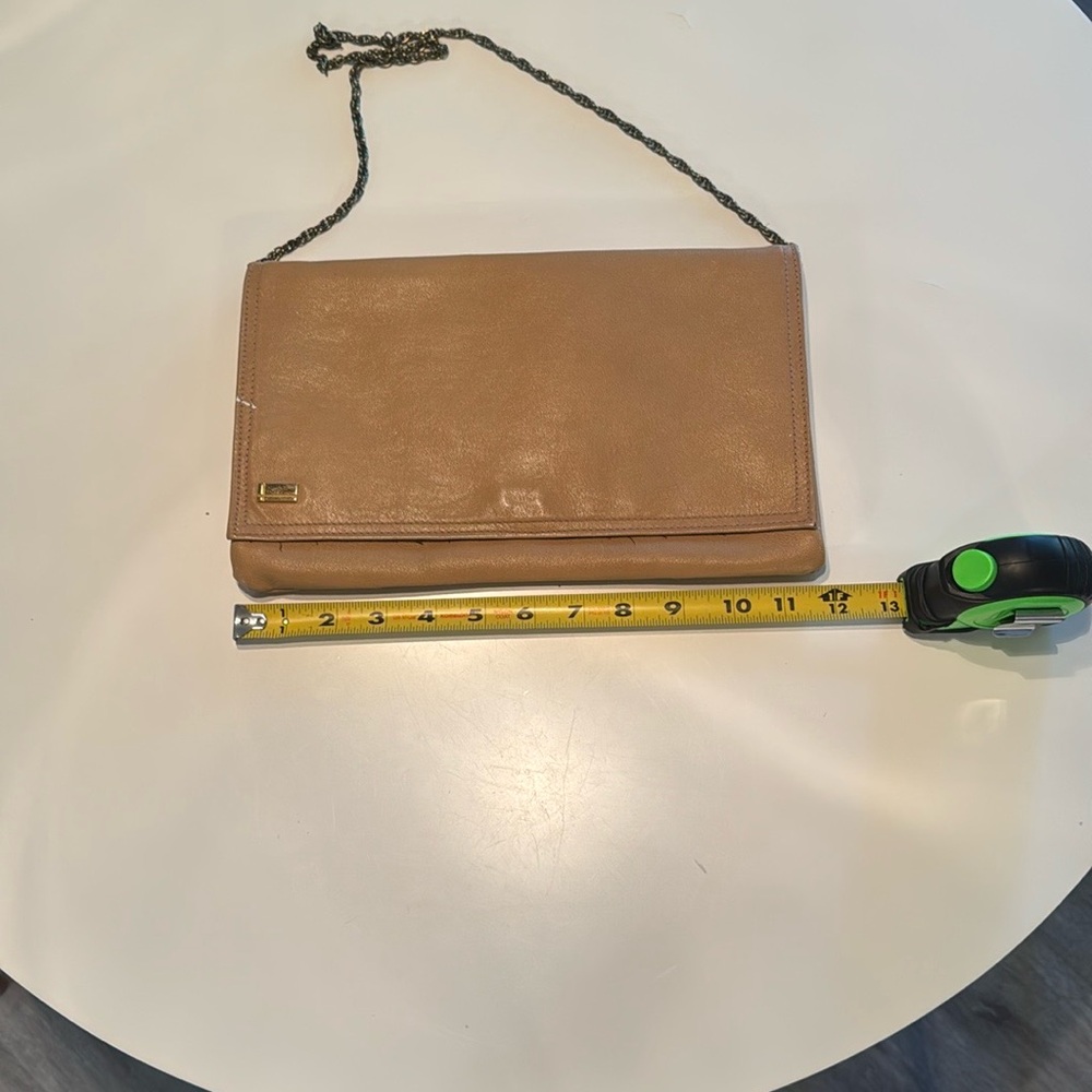 Gaetano New York 🗽 Light Brown Clutch/Bag with Chain
